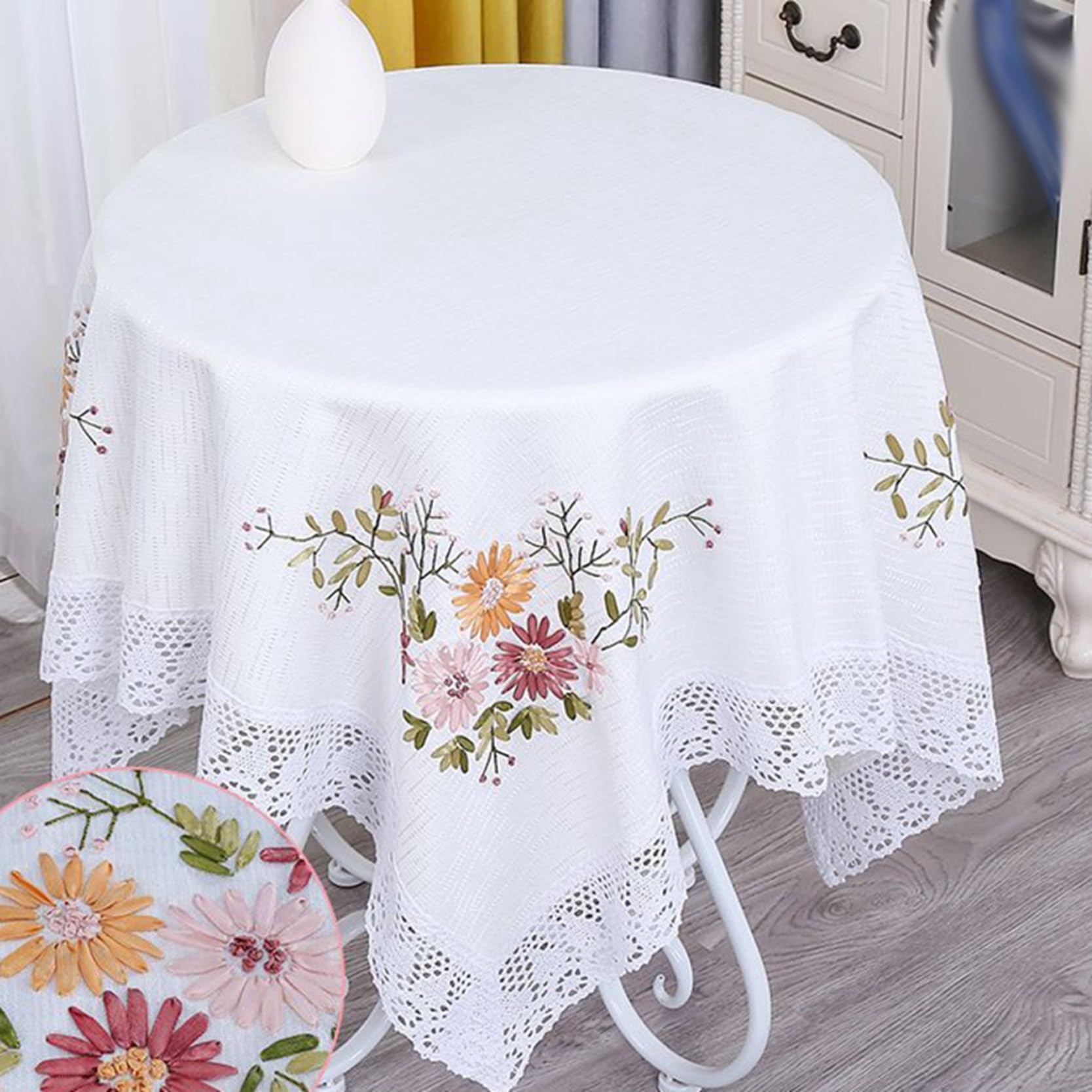 刺繍花柄レーステーブルクロス　165x115cm 160-8880__07.jpg
